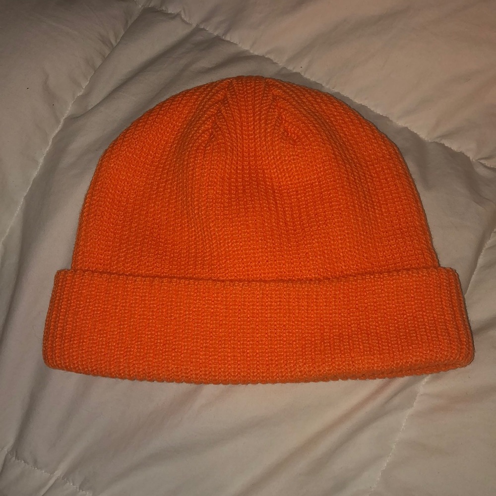 orange beanie